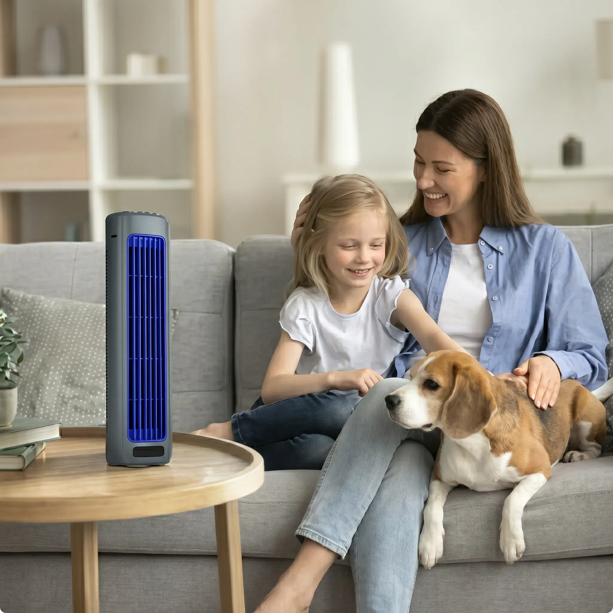 Yooje ArcticFlow — bladeless loop with water tank for evaporative cooling